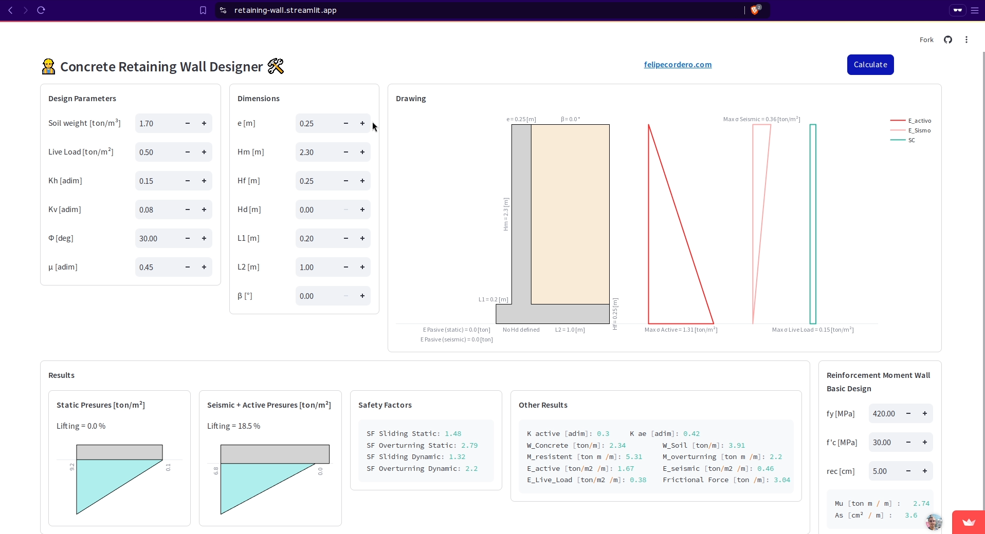 Retaining Walls Designer
